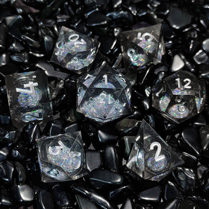 Iridescent Galaxy Dice Set