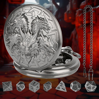 Hydra Hidden Dice Pocket Watch -