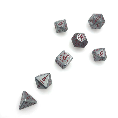 Brushed Metal Dice Set