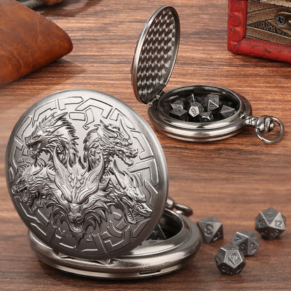Hydra Hidden Dice Pocket Watch -