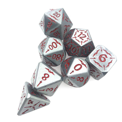 Brushed Metal Dice Set
