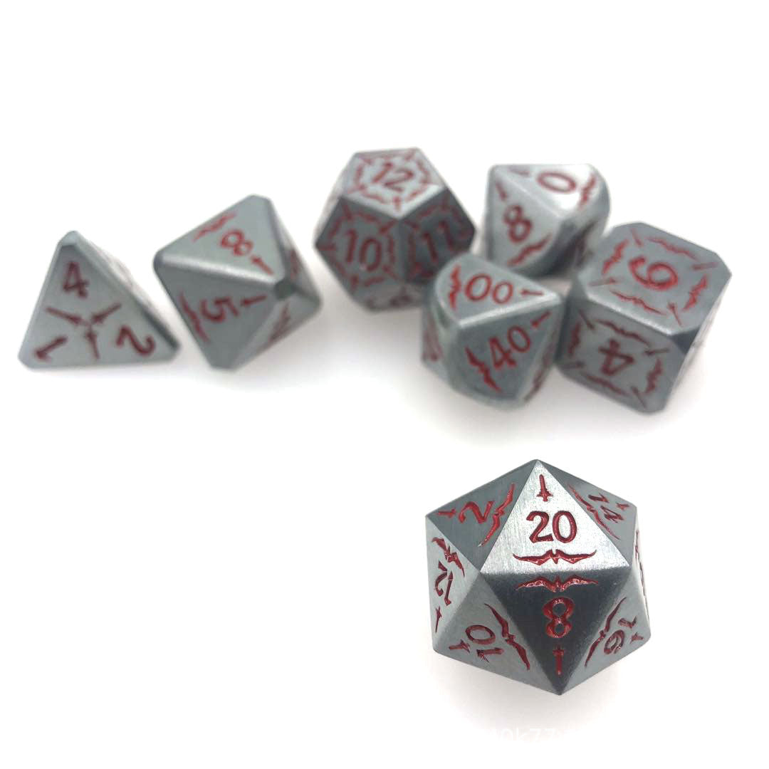 Brushed Metal Dice Set