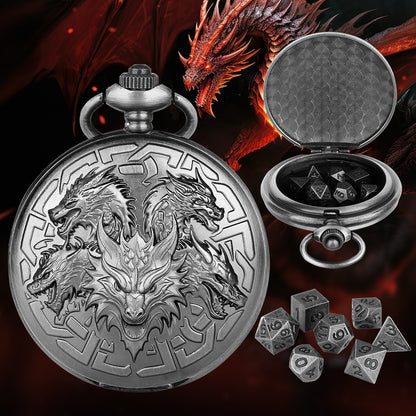 Hydra Hidden Dice Pocket Watch -