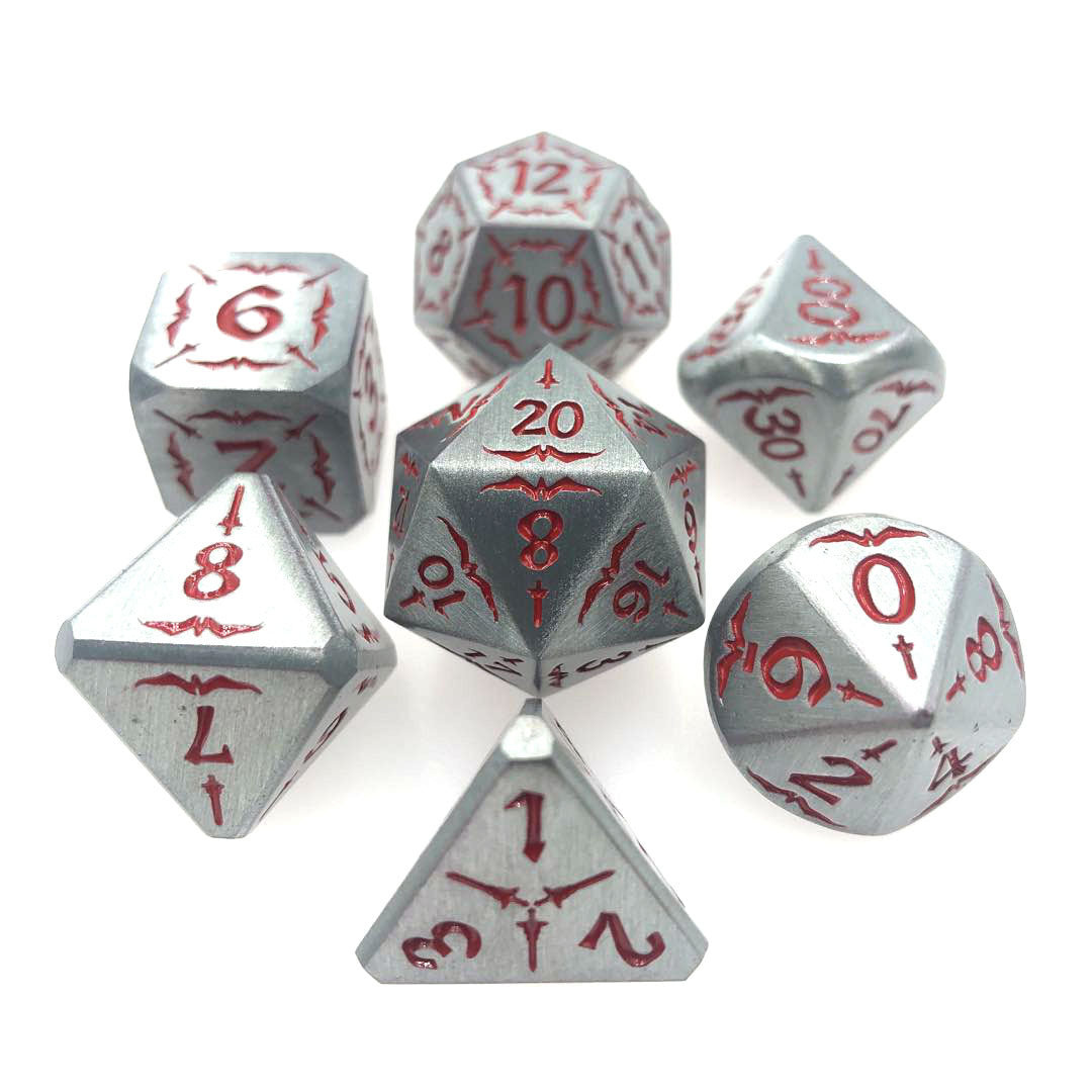 Brushed Metal Dice Set