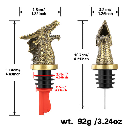 Dragon Head Alcohol Dispenser and Stopper