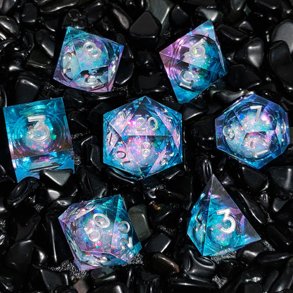 Iridescent Galaxy Dice Set