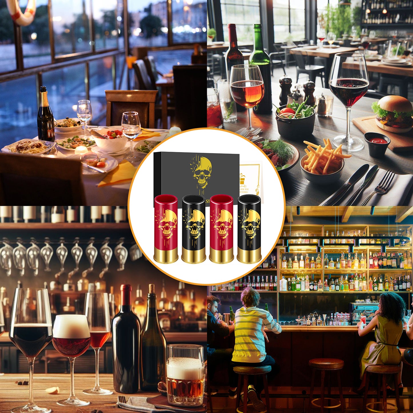 The Gunslinger's Loadout Shot Glasses